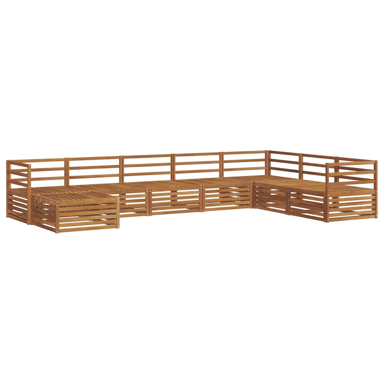 Set vanjskih sofa 8 pcs Prirodna