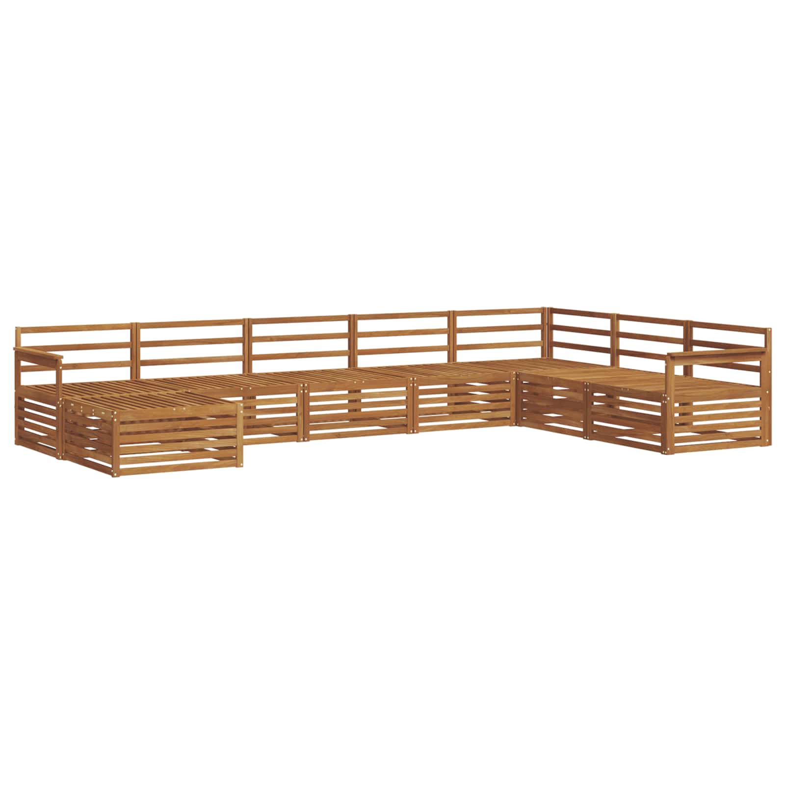 Set vanjskih sofa 8 pcs Prirodna