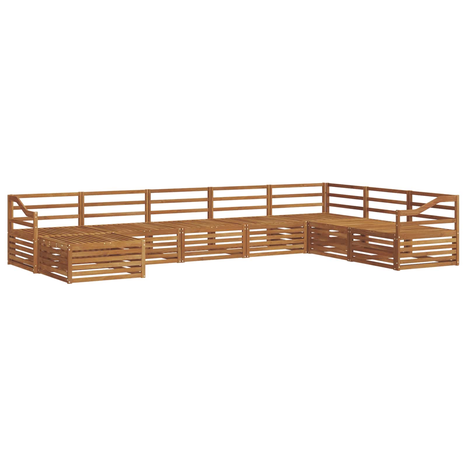 Set vanjskih sofa 8 pcs Prirodna