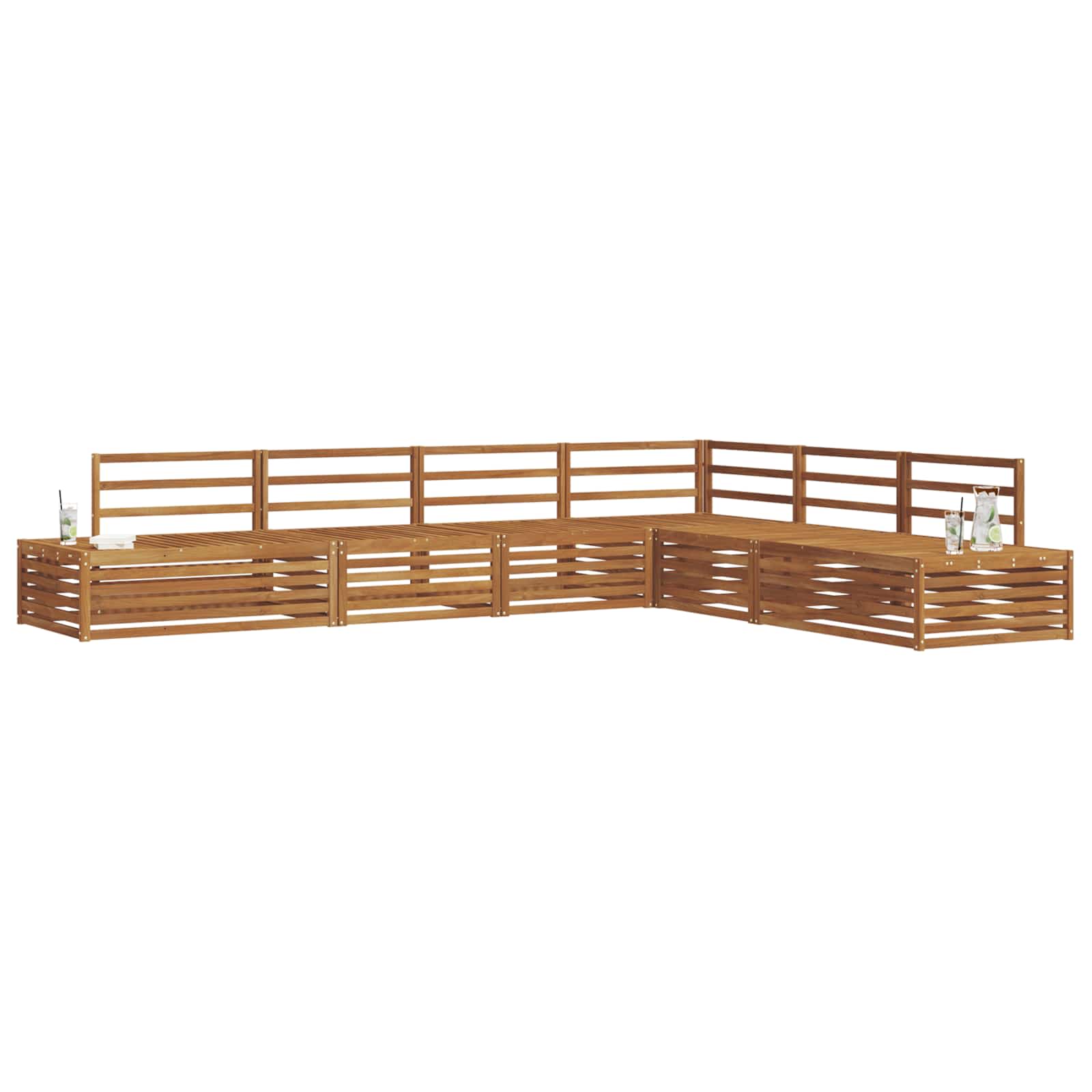 Set vanjskih sofa 6 Komad Prirodna Čvrsto drvo akacije