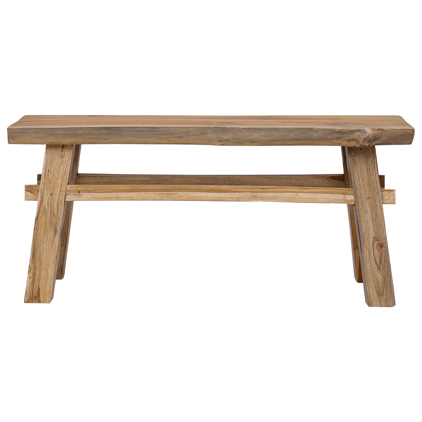 klupa Prirodna 100 x 29 x 43,5 cm Čvrsto teak drvo