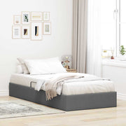 Krevet s od storage s pohranom Tamnosiva 100 x 190 cm Tkanina