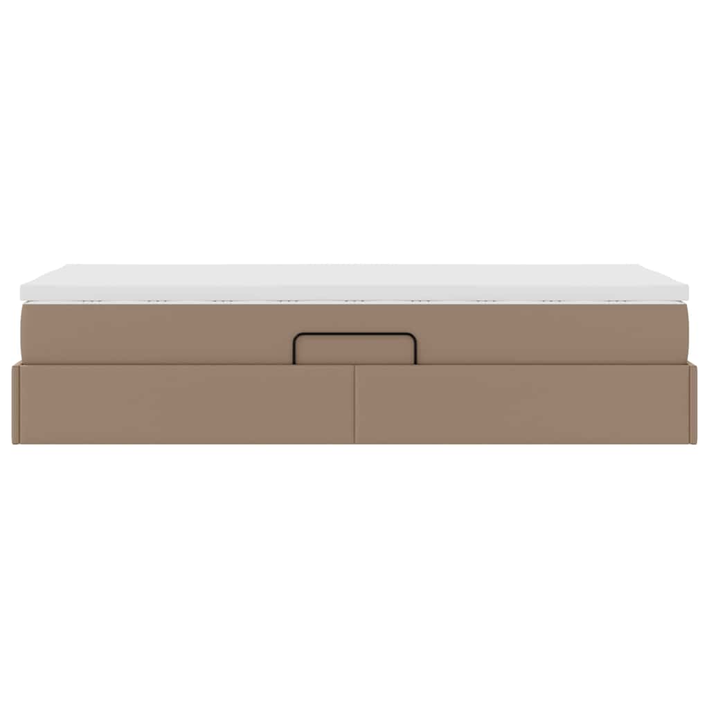 Krevet s madracem i skladištem Boja cappuccina 90 x 190 cm