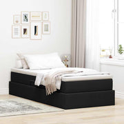 Krevet s madracem i skladištem Crna 90 x 190 cm Poliester