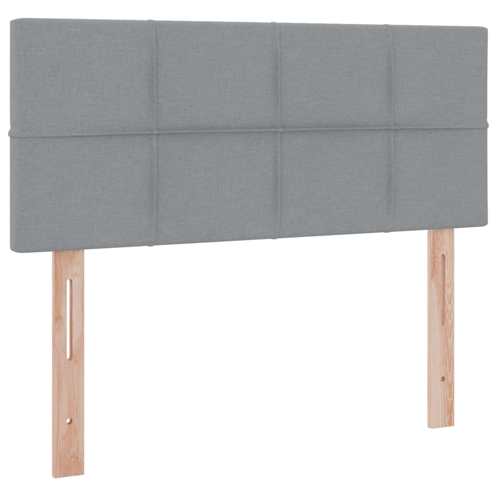Krevet s madracem i skladištem Svijetlo siva 120 x 190 cm