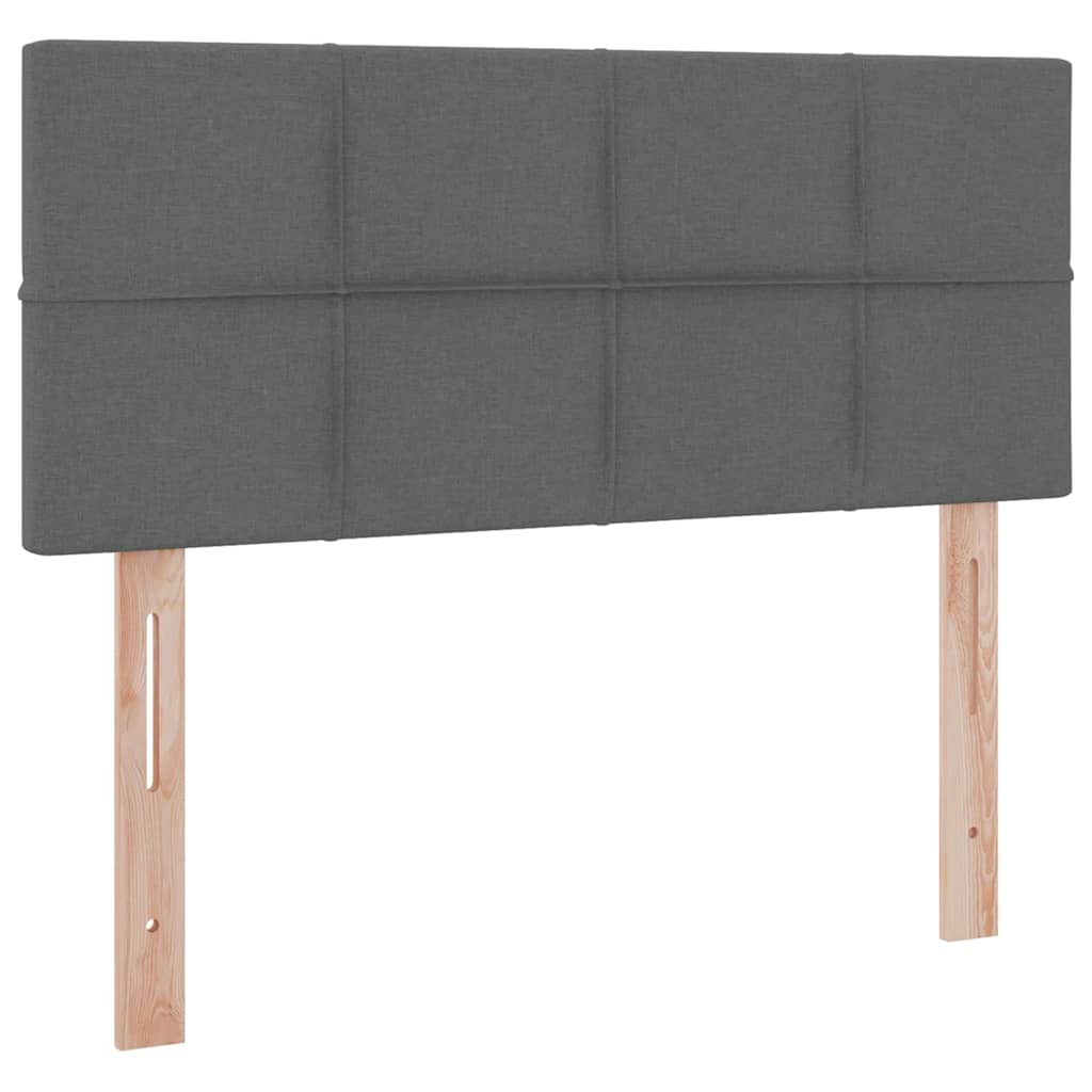 Krevet s madracem i skladištem Tamno siva 120 x 190 cm