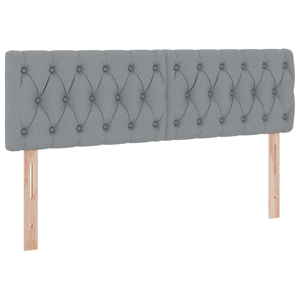Krevet s madracem i skladištem Svijetlo siva 140 x 190 cm