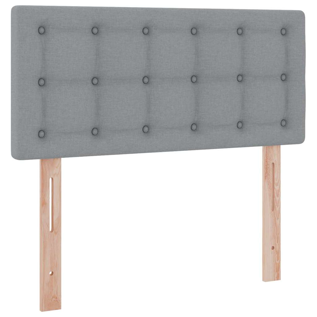 Krevet s madracem i skladištem Svijetlo siva 100 x 200 cm