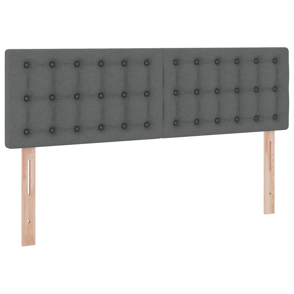Krevet s madracem i skladištem Tamno siva 140 x 200 cm