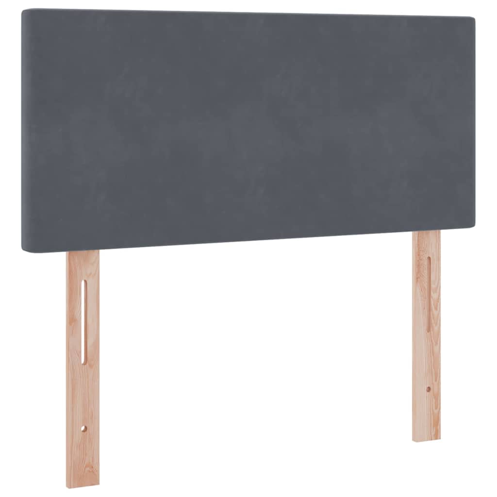 Krevet s od storage s madracem Tamno siva 90 x 190 cm Baršun