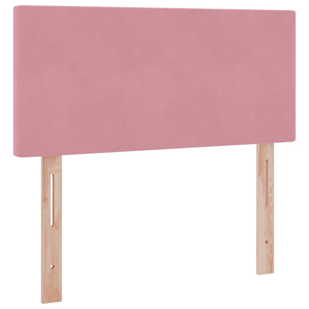 Krevet s od storage s madracem Ružičasta 90 x 190 cm Baršun