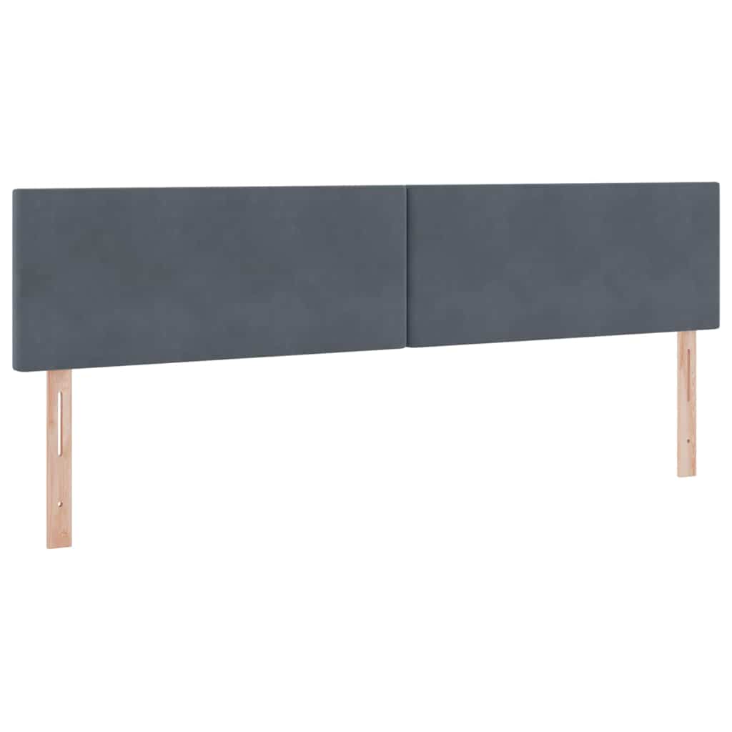 Krevet s od storage s madracem Tamno siva 200 x 200 cm Baršun
