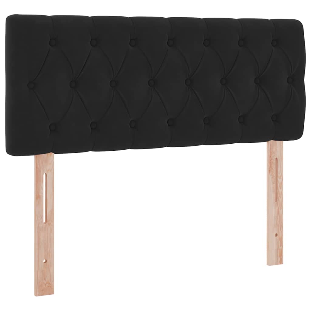 Krevet s od storage s madracem Crna 120 x 200 cm Baršun