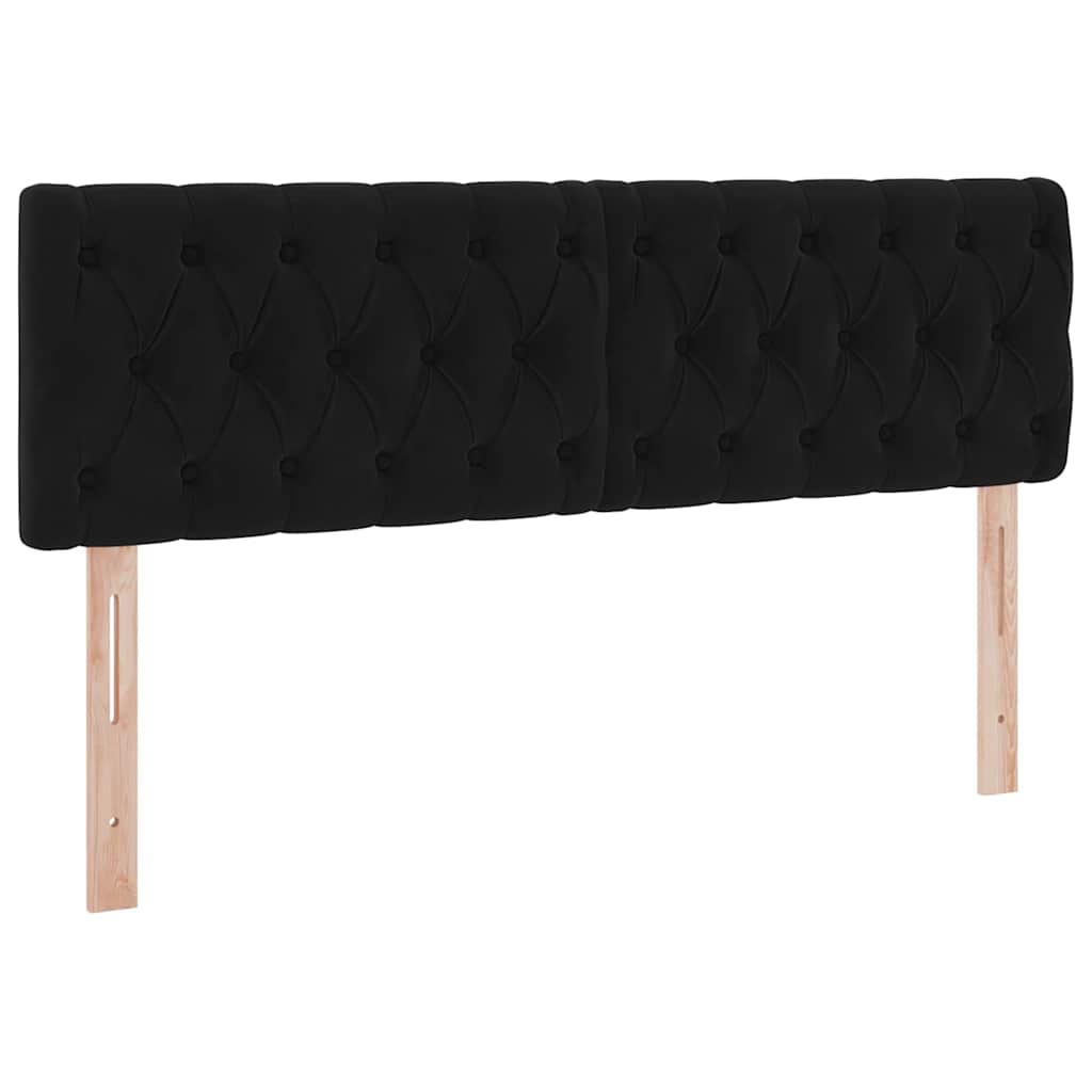 Krevet s od storage s madracem Crna 140 x 200 cm Baršun