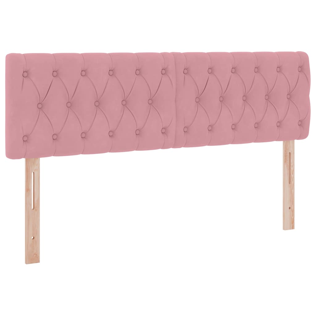 Krevet s od storage s madracem Ružičasta 140 x 200 cm Baršun