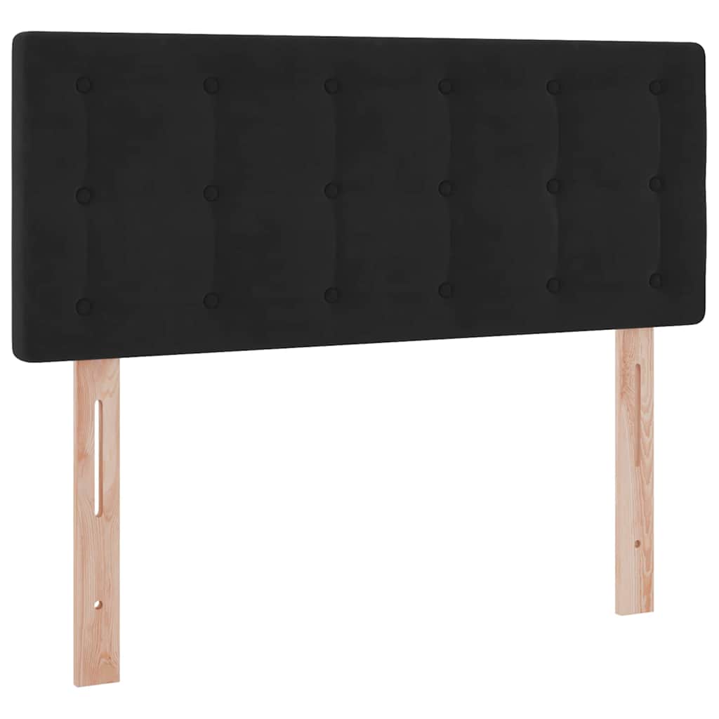 Krevet s od storage s madracem Crna 120 x 200 cm Baršun
