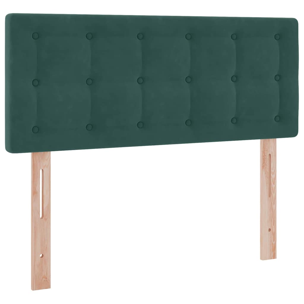 Krevet s od storage s madracem Tamnozelena 120 x 200 cm Baršun