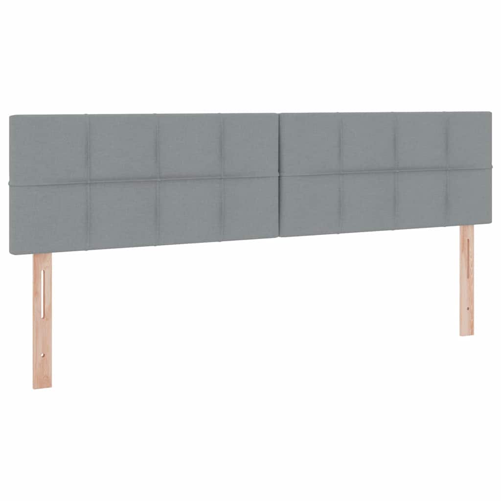 Krevet s od storage Svijetlo siva 200 x 200 cm Lažna koža