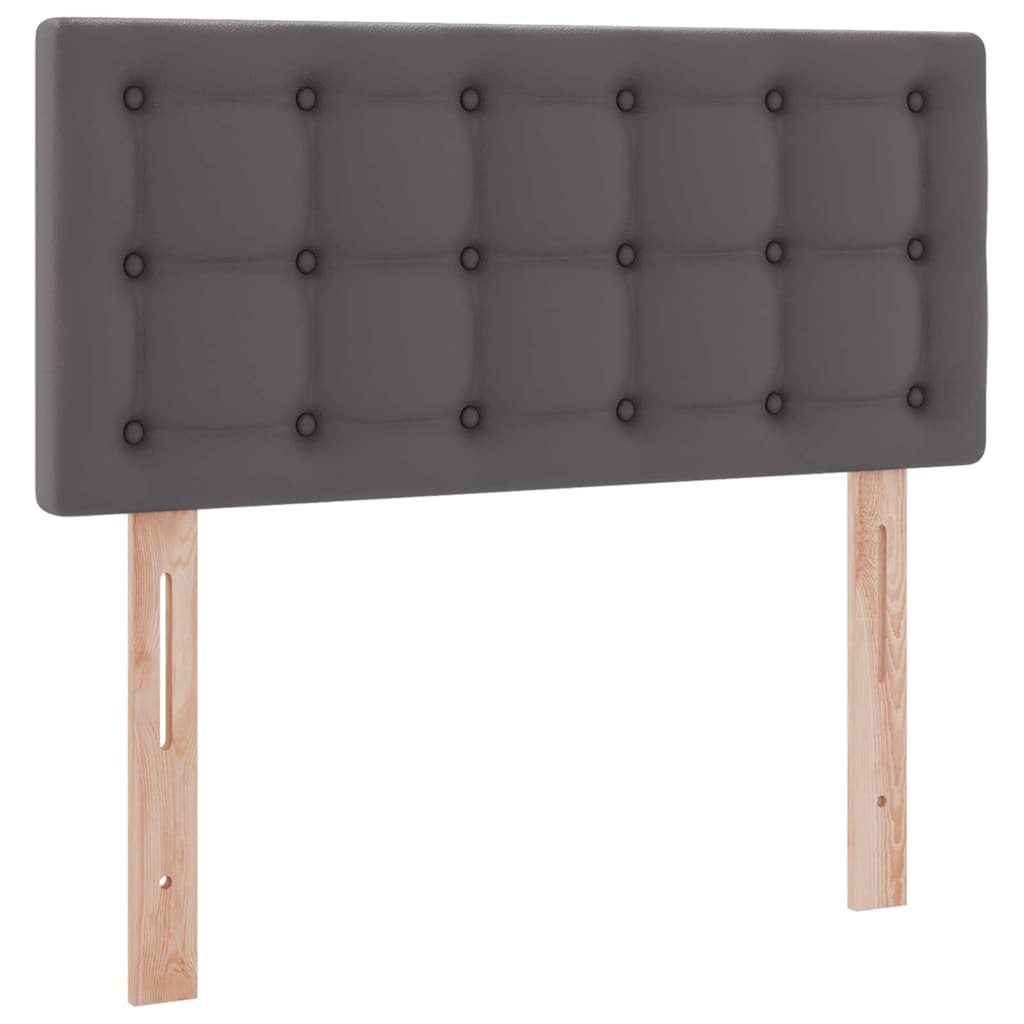 Krevet s prostorom za pohranu s LED-om Siva 90 x 200 cm