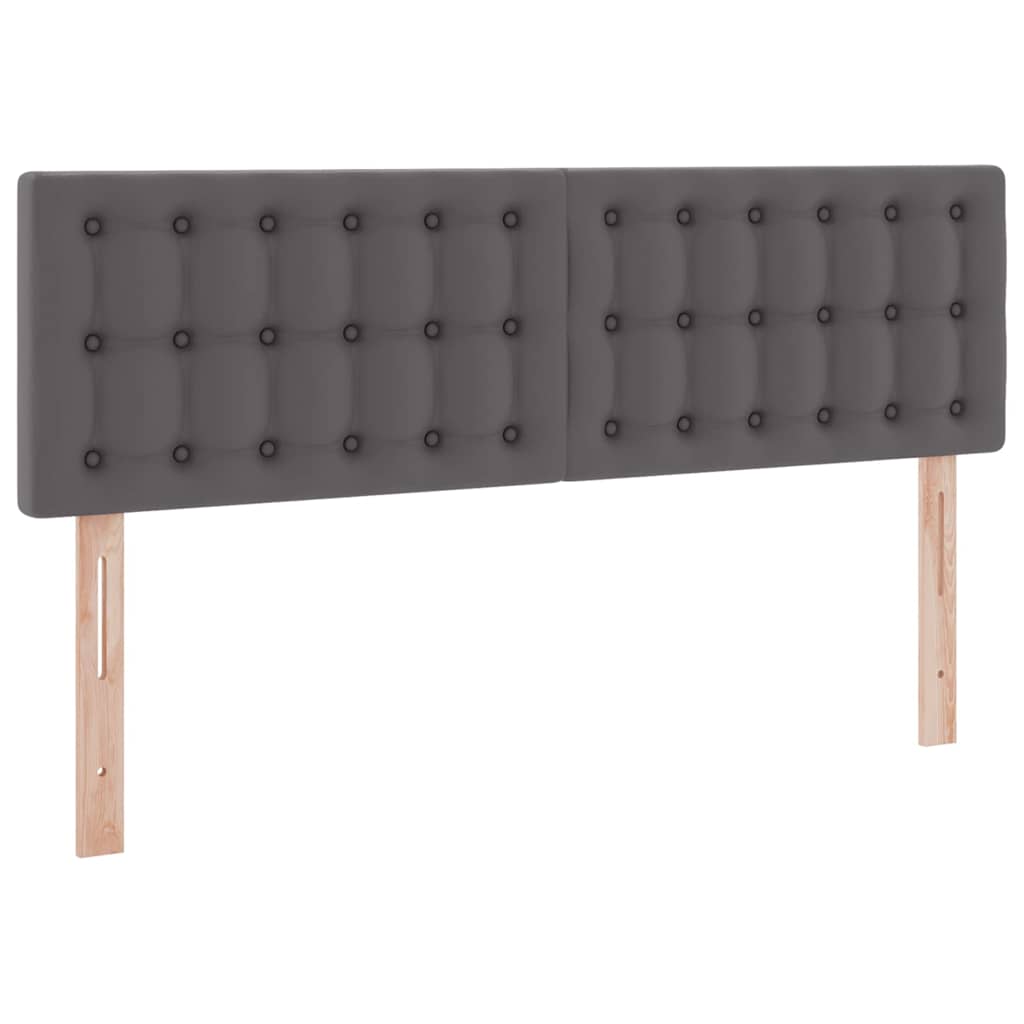Krevet s prostorom za pohranu s LED-om Siva 140 x 190 cm