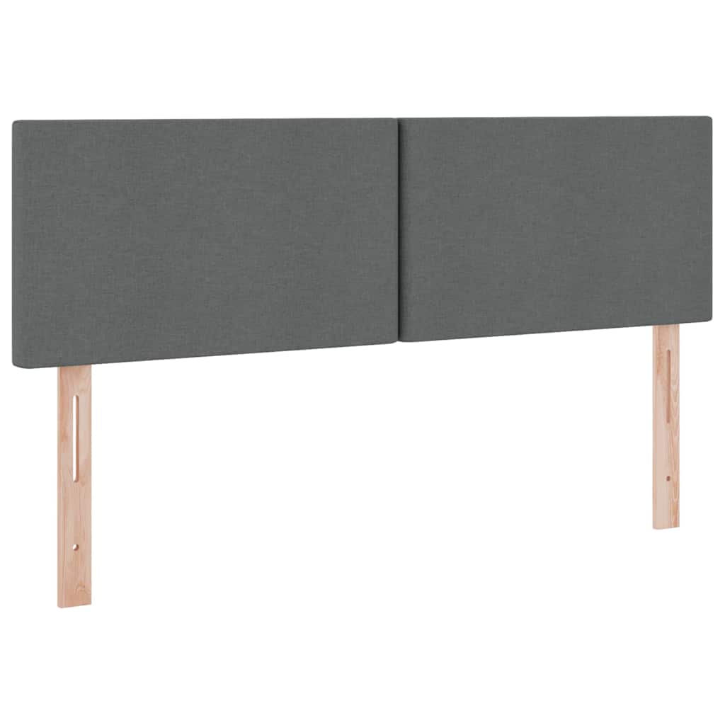 Krevet s prostorom za pohranu s LED-om Tamno siva 140 x 190 cm