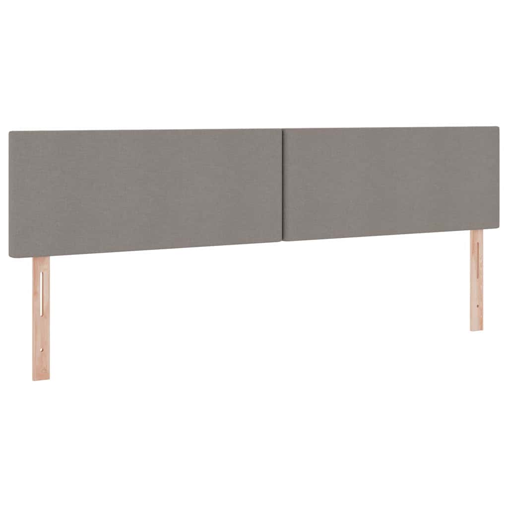 Krevet s prostorom za pohranu s LED-om Sivo-smeđa 200 x 200 cm