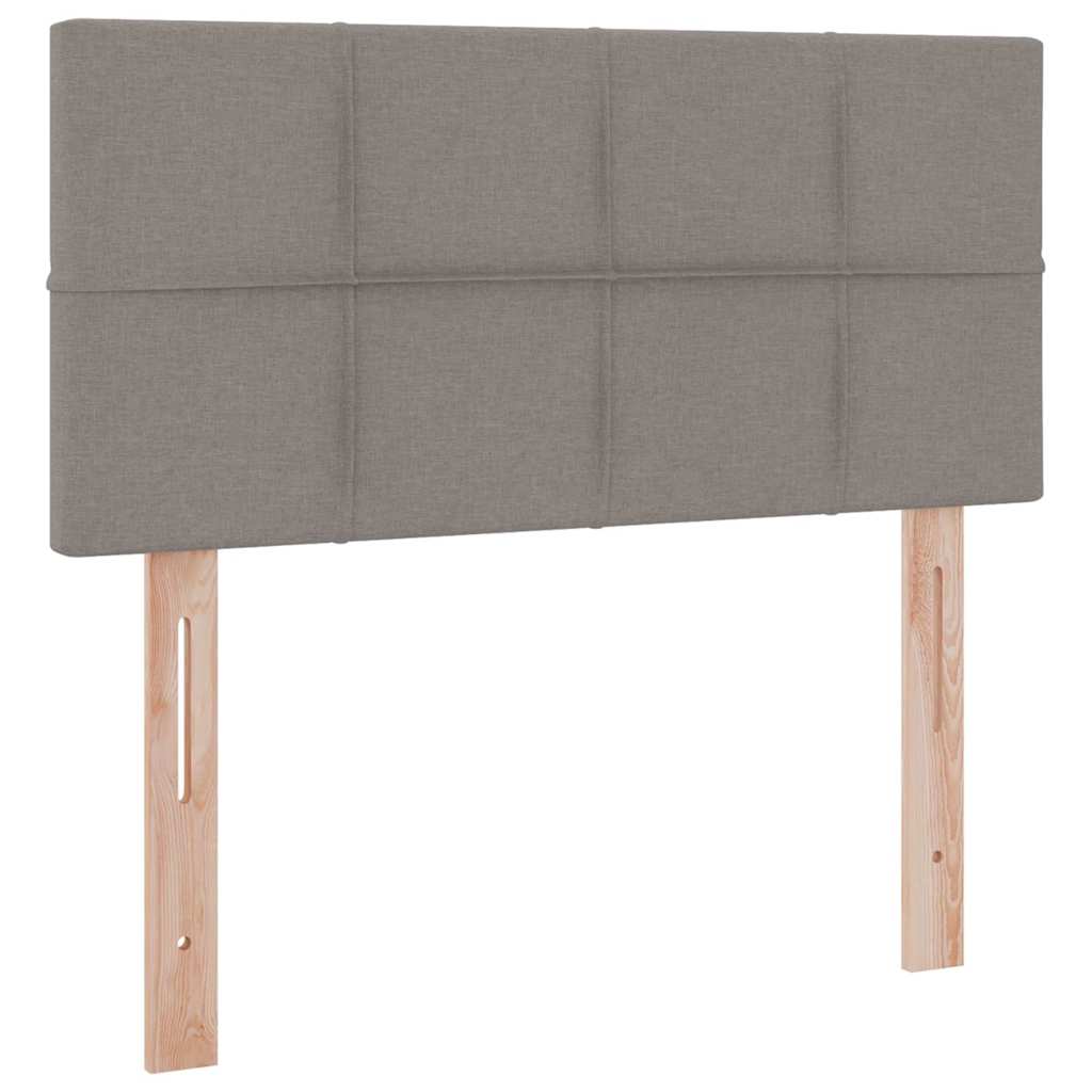 Krevet s prostorom za pohranu s LED-om Sivo-smeđa 90 x 200 cm