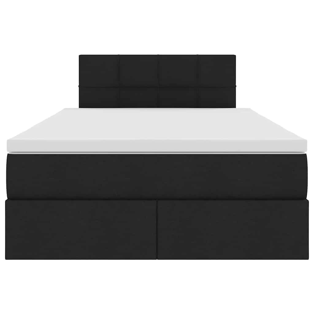 Krevet s prostorom za pohranu s LED-om Crna 120 x 190 cm