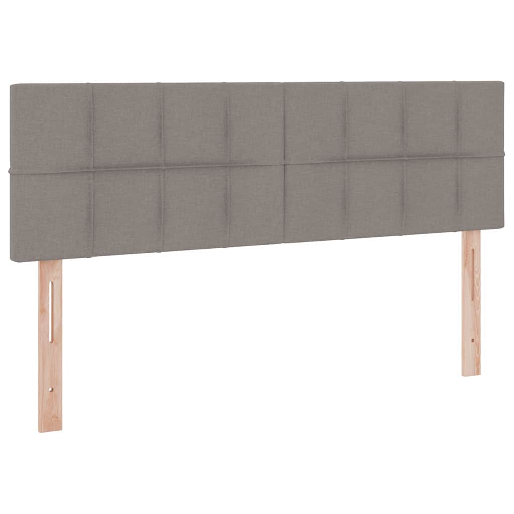 Krevet s prostorom za pohranu s LED-om Sivo-smeđa 140 x 200 cm