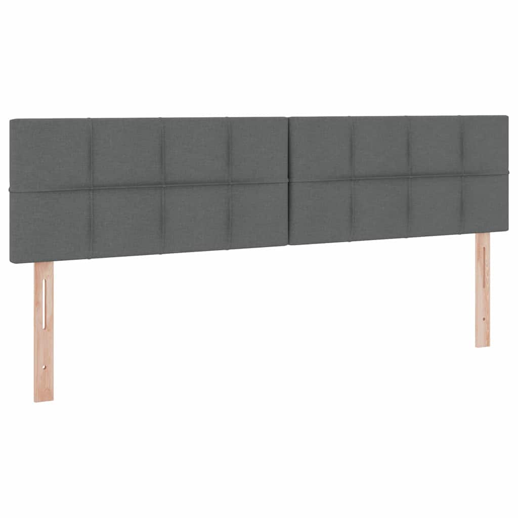 Krevet s prostorom za pohranu s LED-om Tamno siva 160 x 200 cm