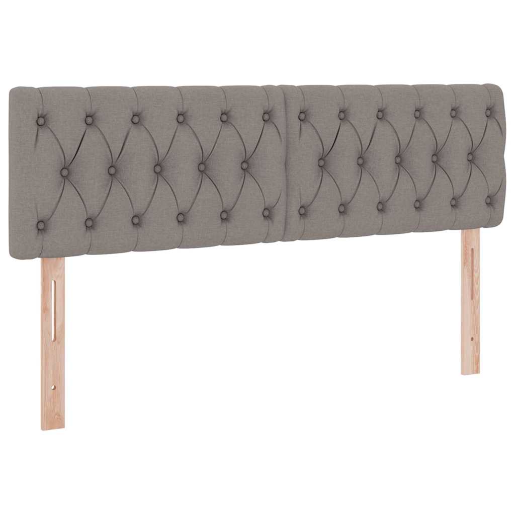 Krevet s prostorom za pohranu s LED-om Sivo-smeđa 140 x 200 cm