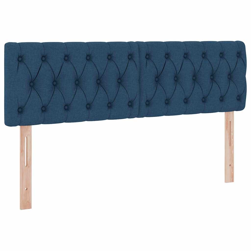 Krevet s prostorom za pohranu s LED-om Plava 140 x 200 cm