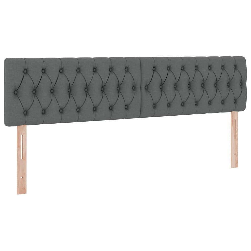Krevet s prostorom za pohranu s LED-om Tamno siva 160 x 200 cm