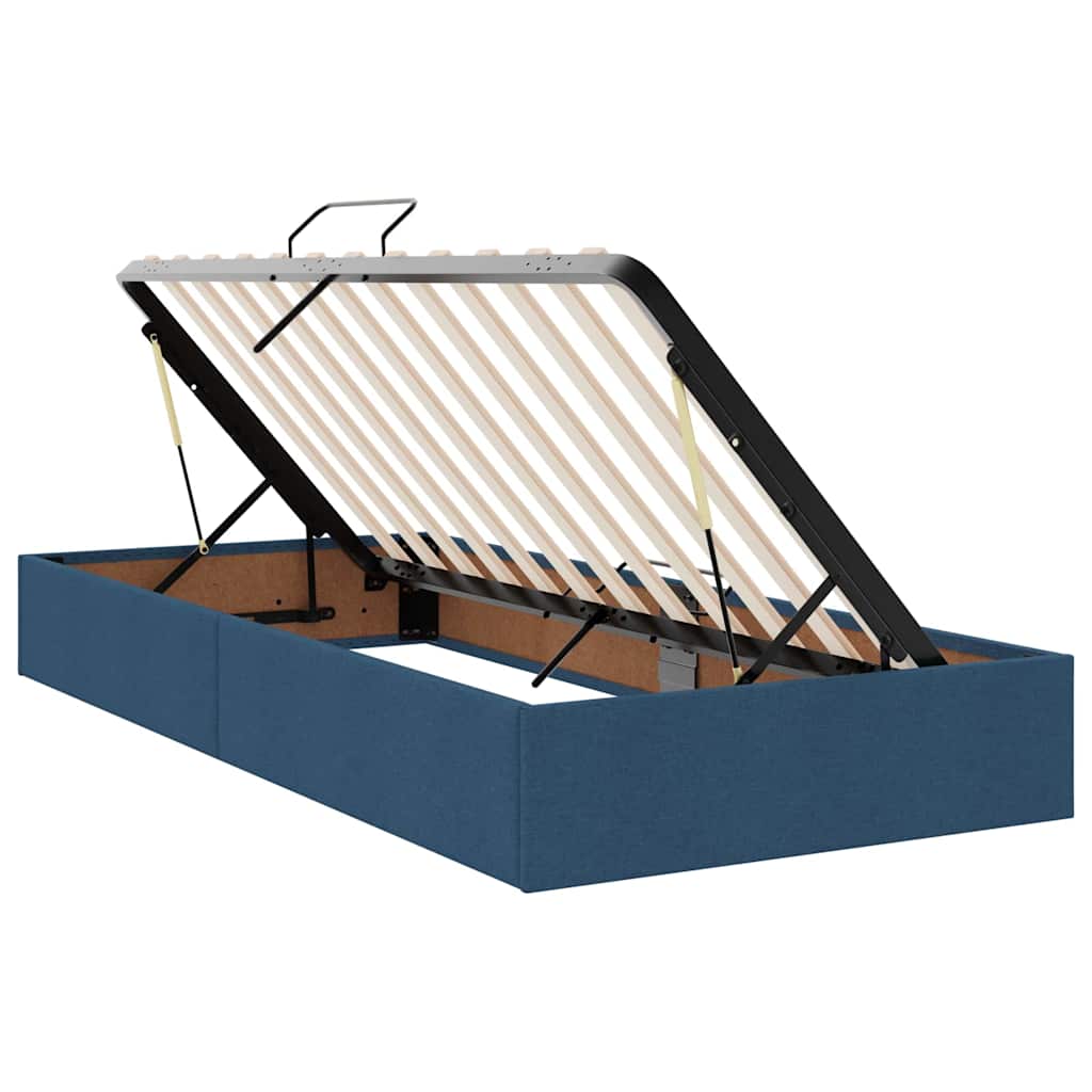 Krevet s prostorom za pohranu s LED-om Plava 90 x 200 cm