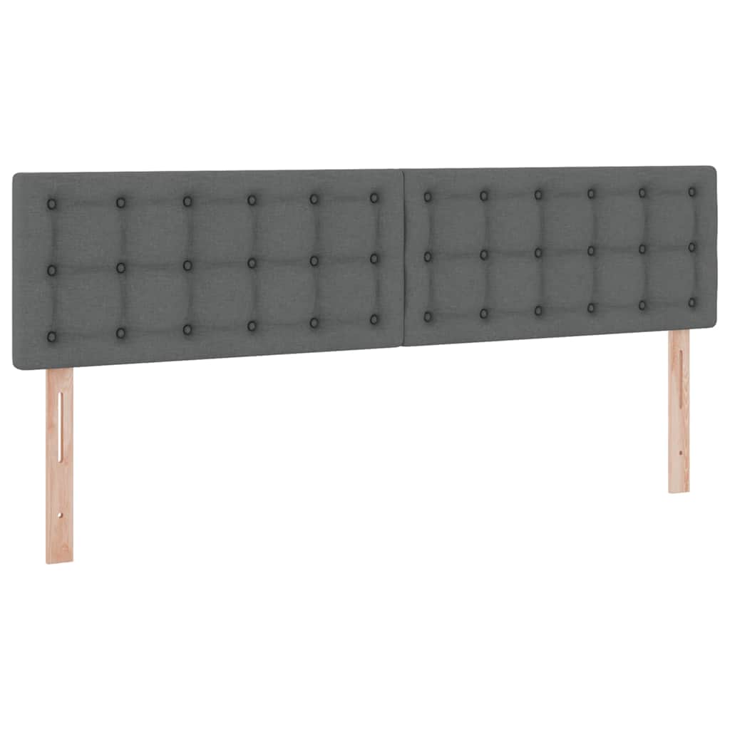 Krevet s prostorom za pohranu s LED-om Tamno siva 160 x 200 cm