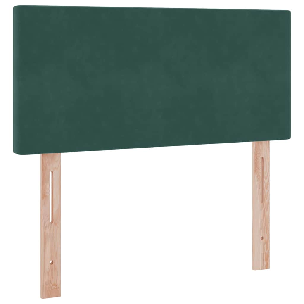 Krevet s prostorom za pohranu s LED-om Tamnozelena 90 x 190 cm