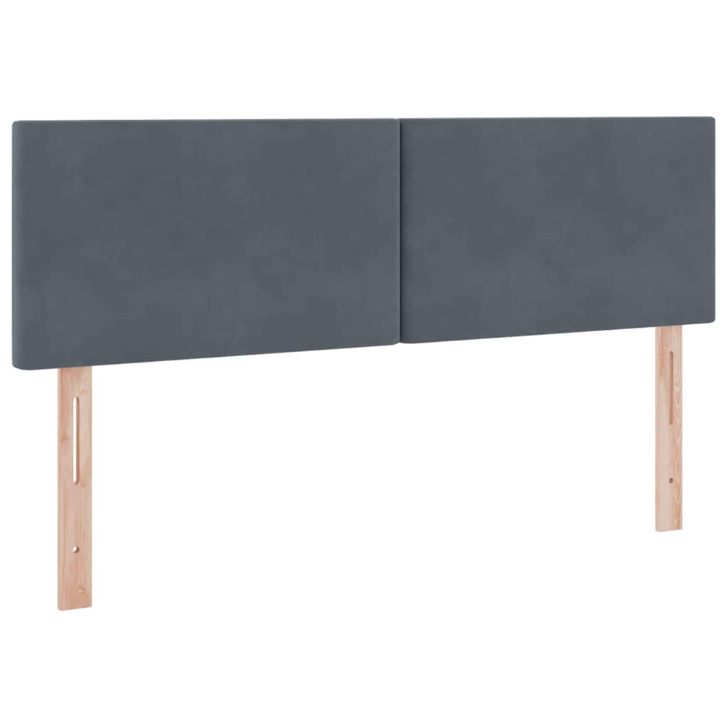 Krevet s prostorom za pohranu s LED-om Tamno siva 140 x 200 cm