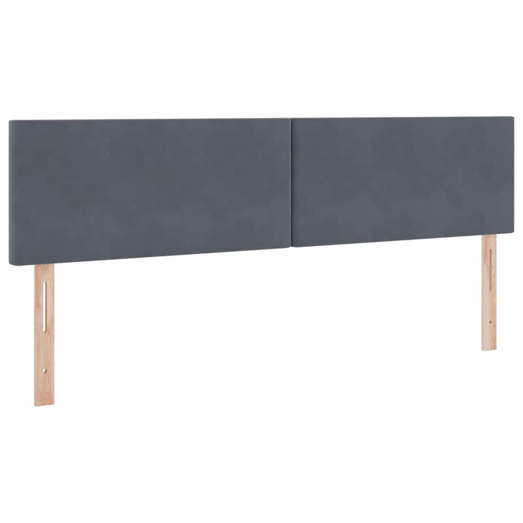 Krevet s prostorom za pohranu s LED-om Tamno siva 180 x 200 cm
