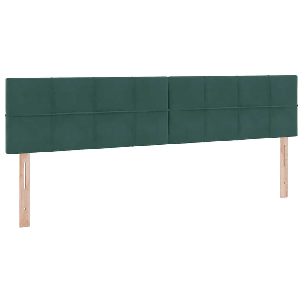 Krevet s prostorom za pohranu s LED-om Tamnozelena 200 x 200 cm