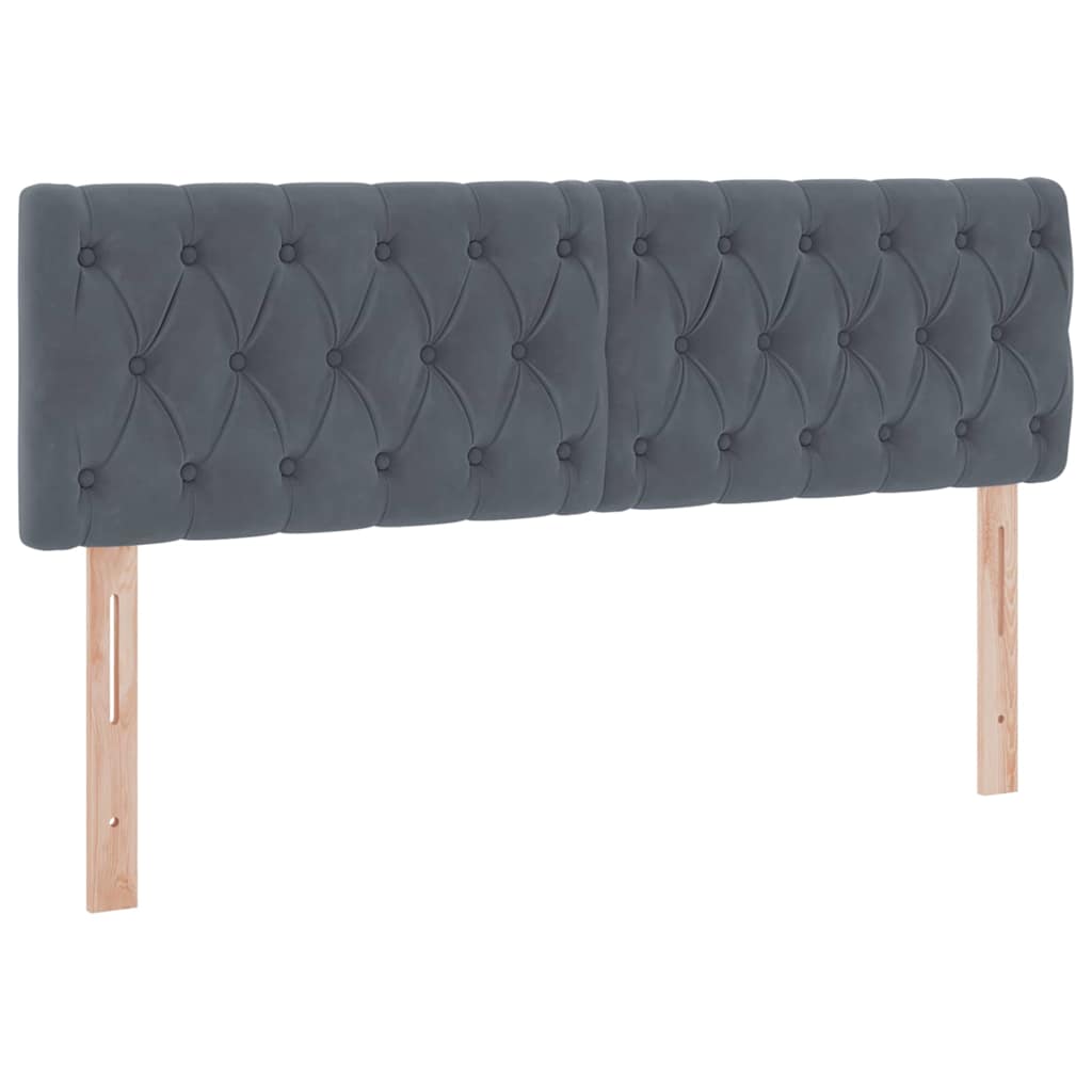 Krevet s prostorom za pohranu s LED-om Tamno siva 140 x 200 cm