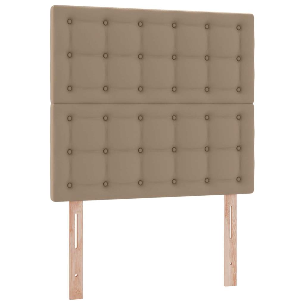 Krevet s od storage s madracem Kapućino 90 x 200 cm Lažna koža