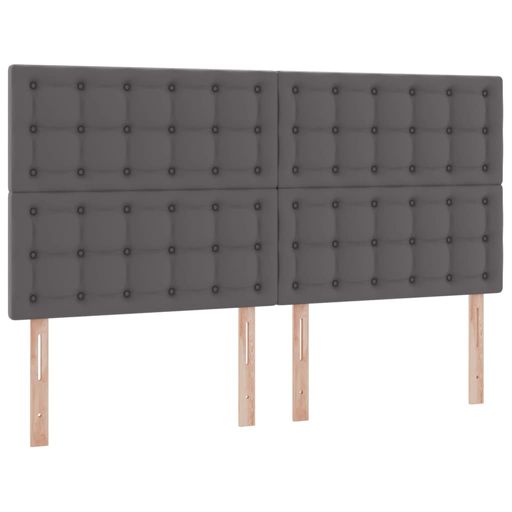 Krevet s od storage s madracem Siva 180 x 200 cm Lažna koža