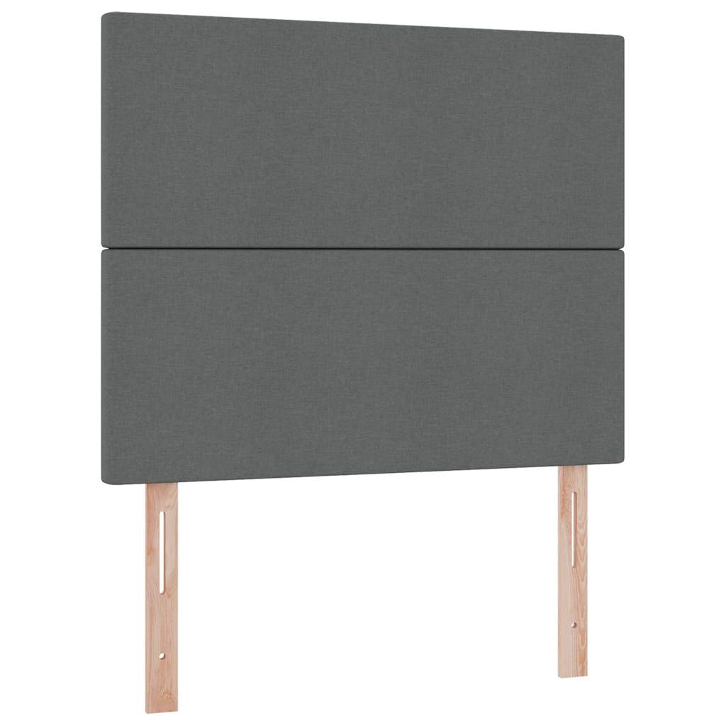 Krevet s madracem i skladištem Tamno siva 120 x 190 cm tkanina