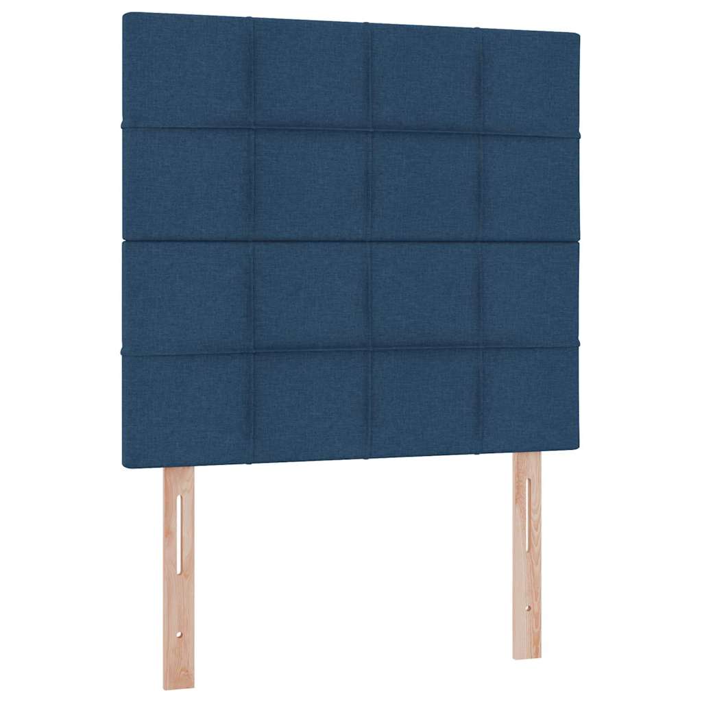 Krevet s madracem i skladištem Plava 90 x 190 cm tkanina