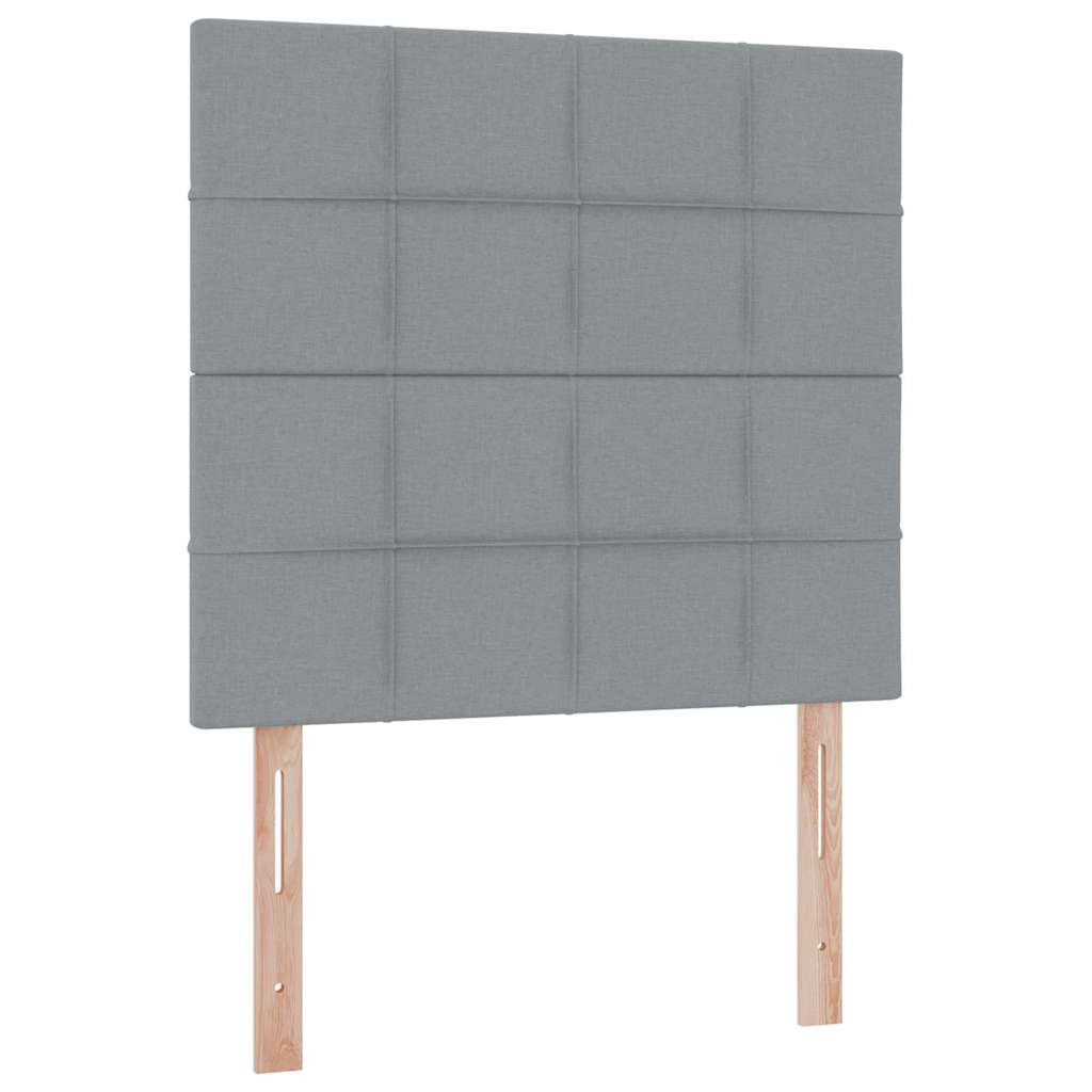 Krevet s madracem i skladištem Svijetlo siva 90 x 200 cm