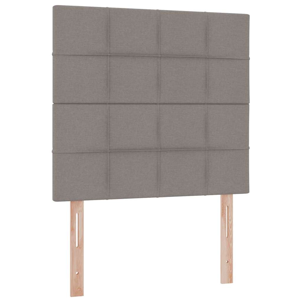 Krevet s madracem i skladištem Sivo-smeđa 90 x 200 cm tkanina