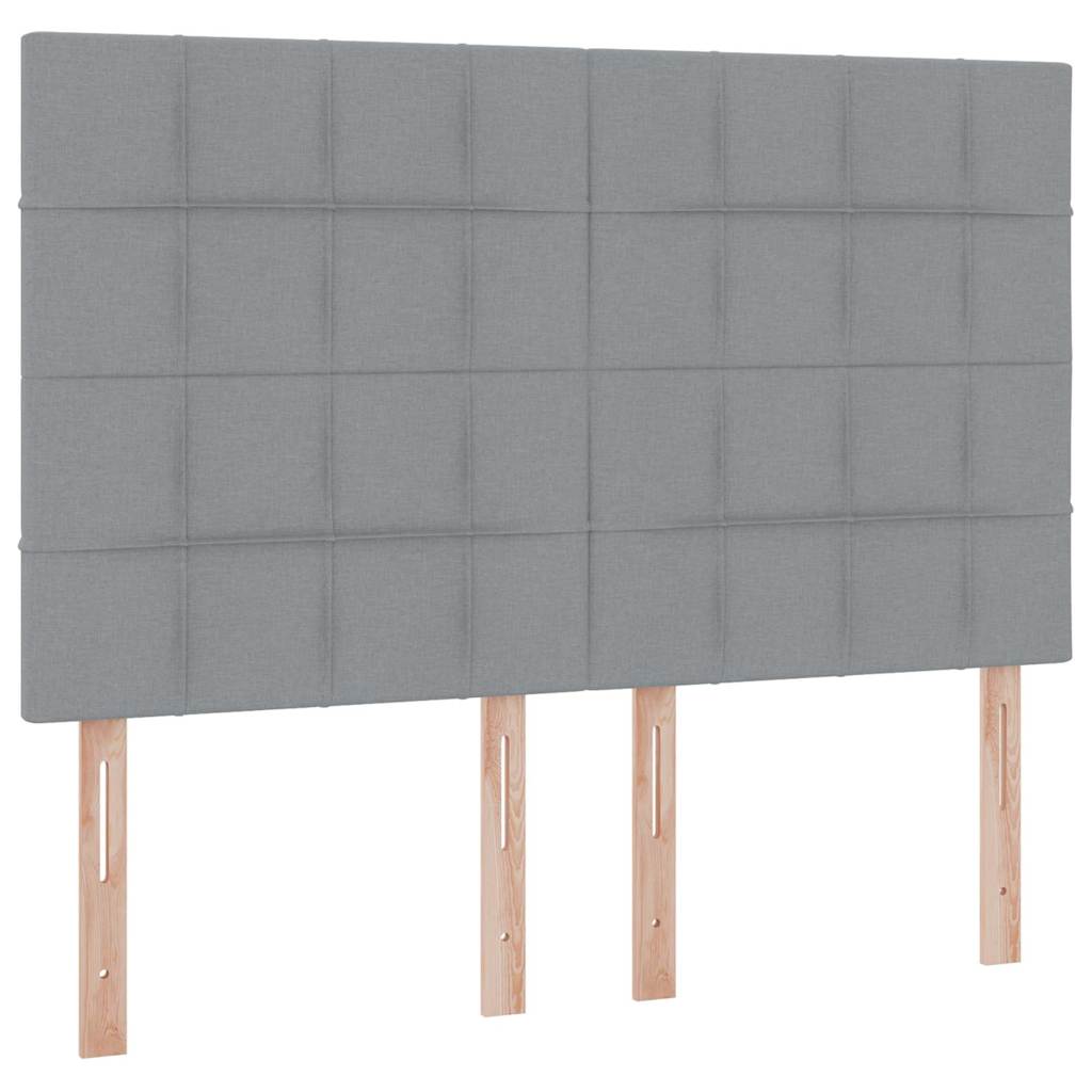 Krevet s madracem i skladištem Svijetlo siva 140 x 190 cm