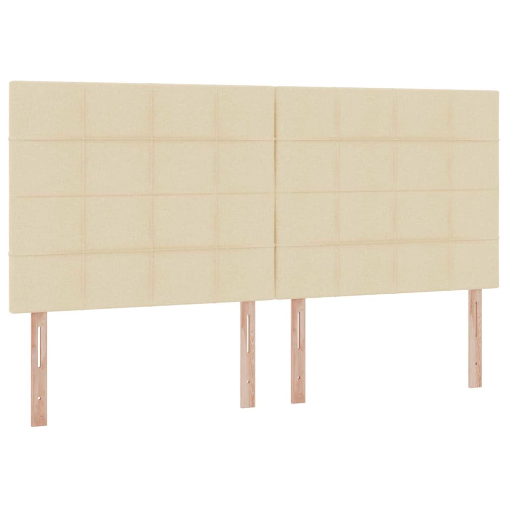 Krevet s madracem i skladištem Krema 200 x 200 cm Poliester
