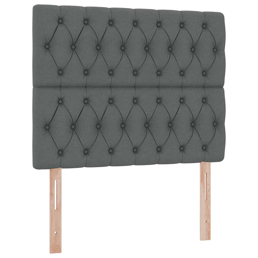 Krevet s madracem i skladištem Tamno siva 120 x 200 cm