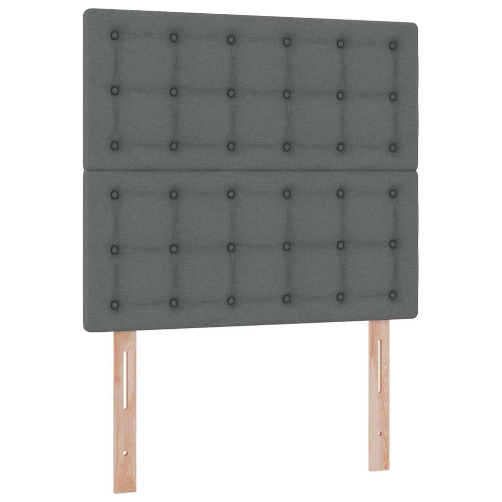 Krevet s madracem i skladištem Tamno siva 100 x 200 cm